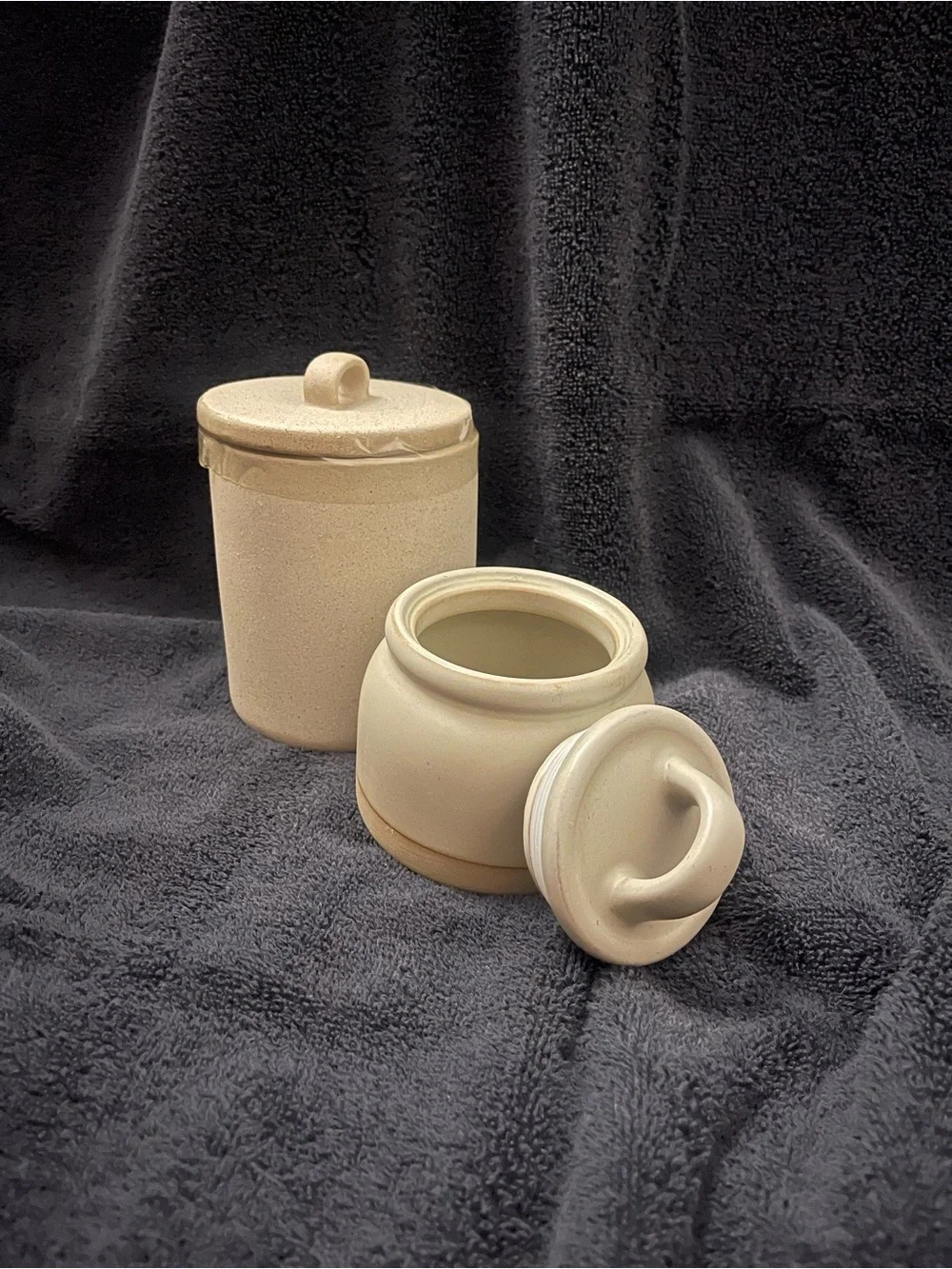 Neutral Ceramic Kitchen Canister Set - Beige